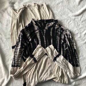 Akira Tie Dye Mock Neck Long Sleeve Maxi Dress